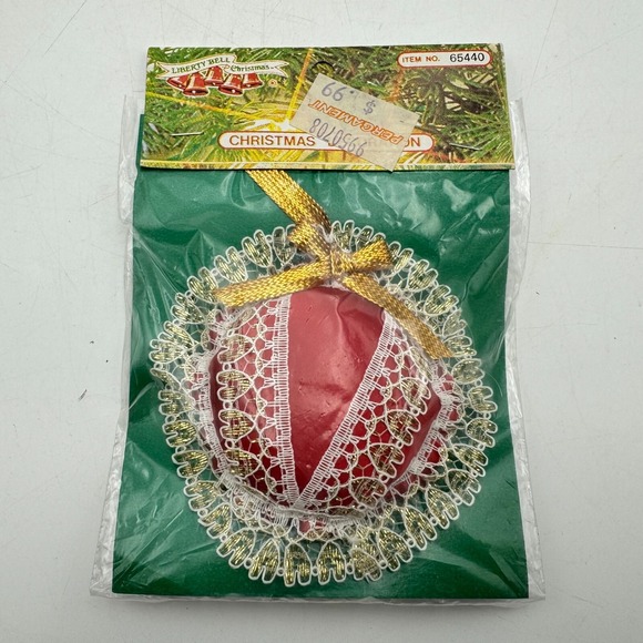 Lot 3 Vintage Victorian Fabric Christmas Bell Decoration Lace Ribbon Boot Pillow - Picture 2 of 9